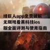 绿巨人app免费破解无限观看黑科技ios版全面评测与使用指南分享