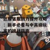 达摩省服战力提升攻略：新手必看与中高级玩家的挑战指南