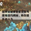 结界突破寮勋章获取与使用技巧揭秘，助你提升战斗力