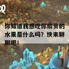 你知道我想吃你扇贝的水果是什么吗？快来聊聊吧！