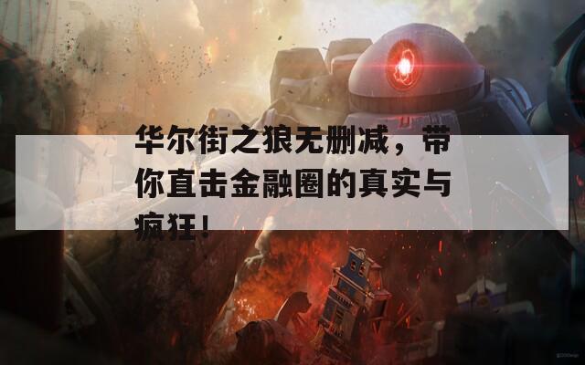 华尔街之狼无删减，带你直击金融圈的真实与疯狂！