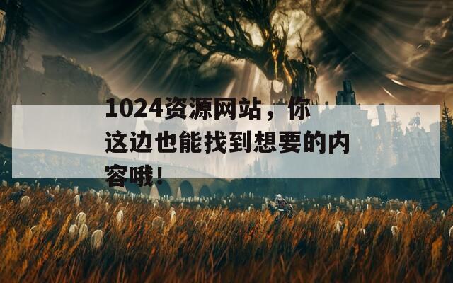 1024资源网站，你这边也能找到想要的内容哦！