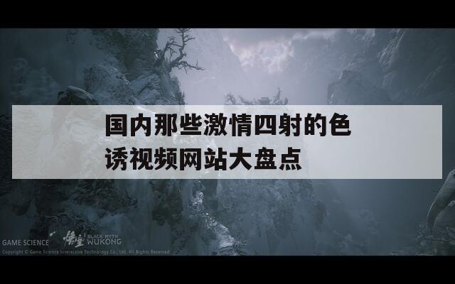 国内那些激情四射的色诱视频网站大盘点