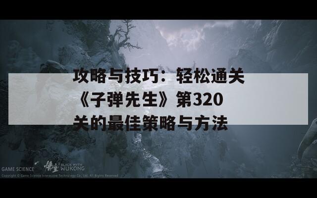 攻略与技巧：轻松通关《子弹先生》第320关的最佳策略与方法