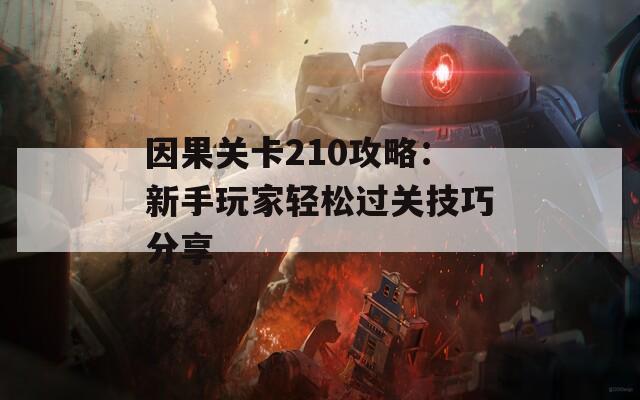 因果关卡210攻略：新手玩家轻松过关技巧分享