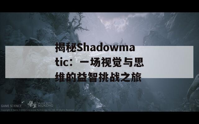 揭秘Shadowmatic：一场视觉与思维的益智挑战之旅