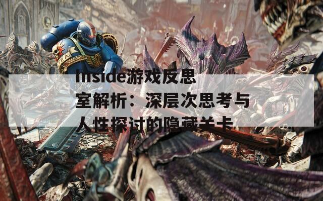 Inside游戏反思室解析：深层次思考与人性探讨的隐藏关卡