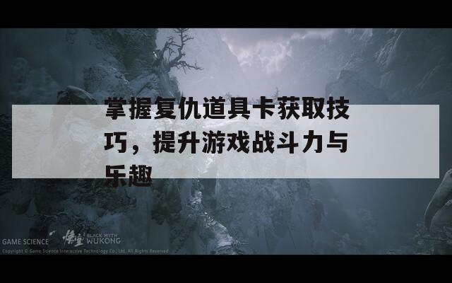 掌握复仇道具卡获取技巧，提升游戏战斗力与乐趣