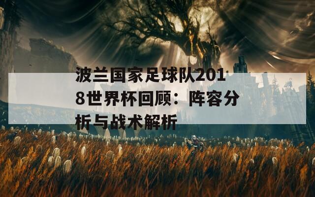 波兰国家足球队2018世界杯回顾：阵容分析与战术解析