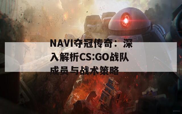 NAVI夺冠传奇：深入解析CS:GO战队成员与战术策略