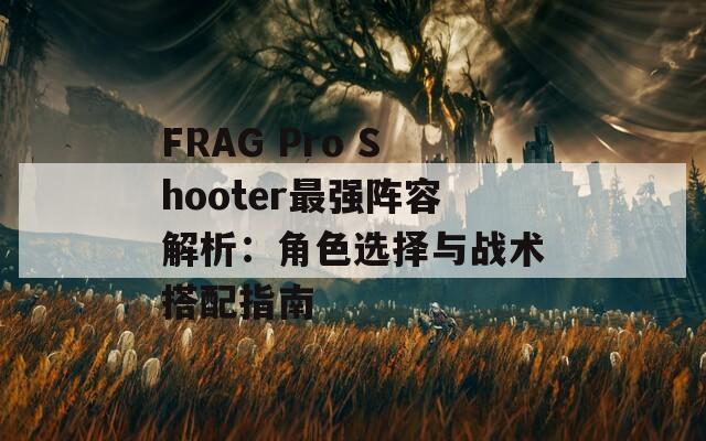 FRAG Pro Shooter最强阵容解析：角色选择与战术搭配指南