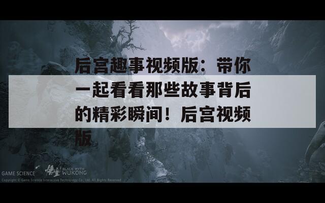 后宫趣事视频版：带你一起看看那些故事背后的精彩瞬间！后宫视频版