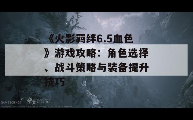 《火影羁绊6.5血色》游戏攻略：角色选择、战斗策略与装备提升技巧